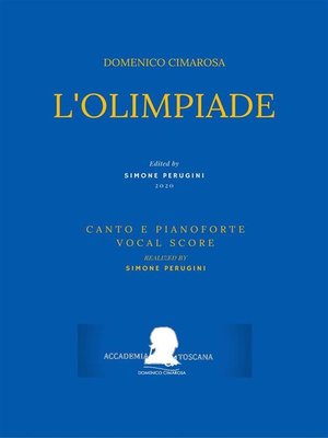 cover image of L'Olimpiade (Canto e pianoforte--Vocal Score)